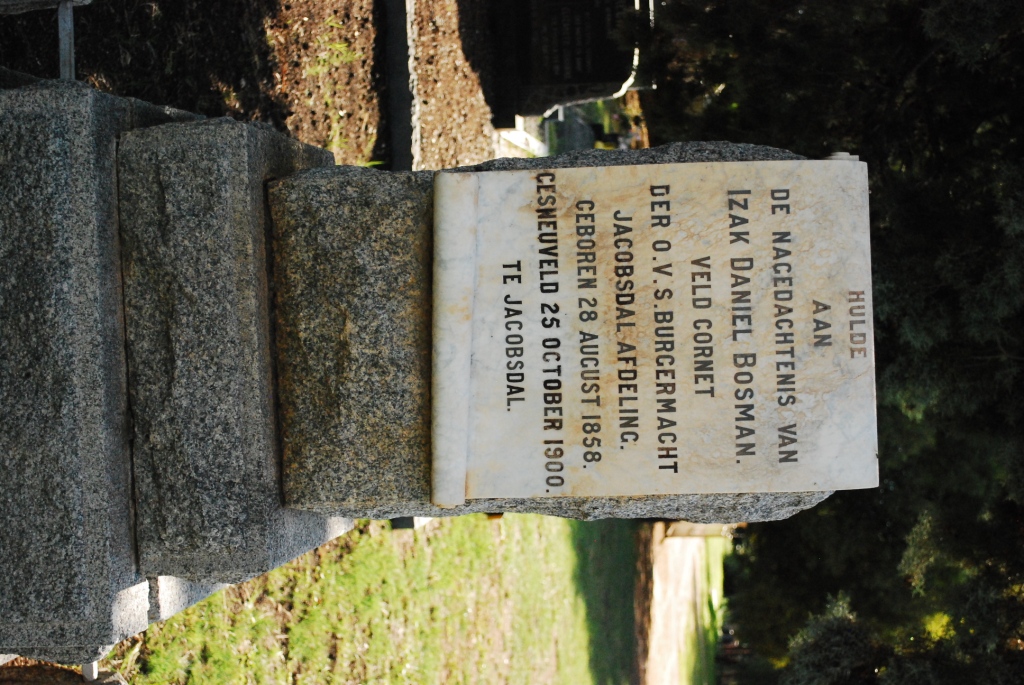 BOSMAN Izak Daniel 1858-1900