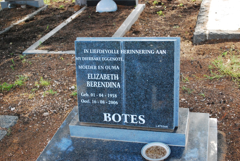 BOTES Elizabeth Berendina 1958-2006