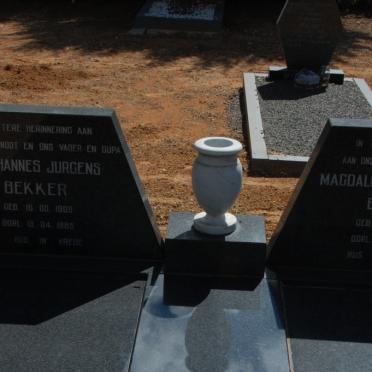 BEKKER Johannes Jurgens 1919-1985 &amp; Magdalena Catharina 191?-