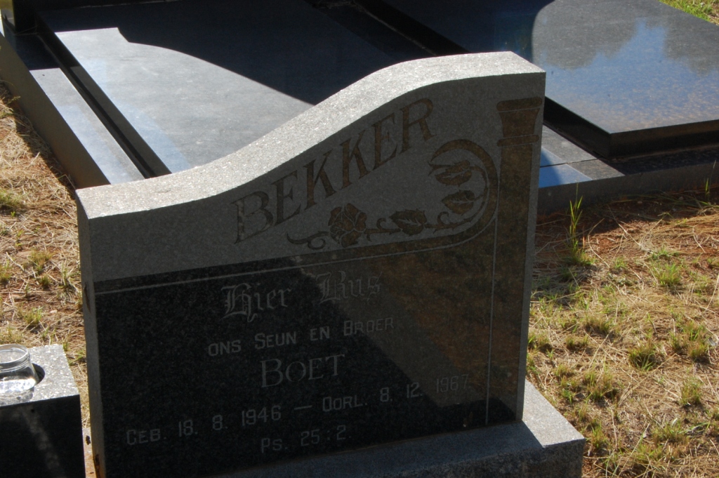 BEKKER Boet 1946-196?