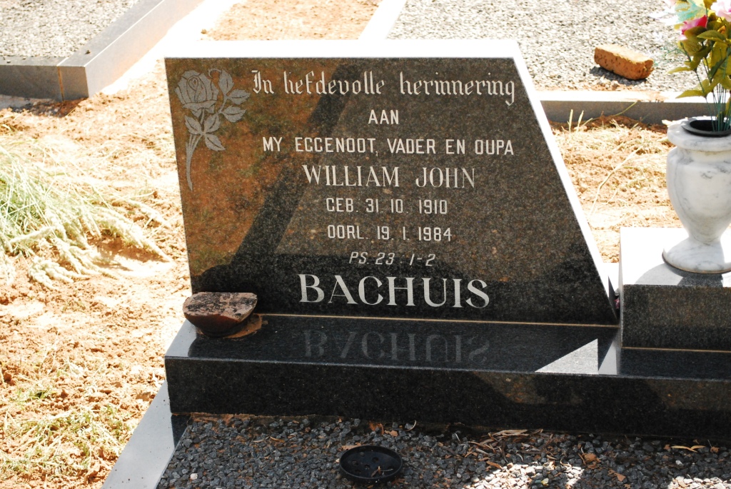 BACHUIS William John 1910-1984