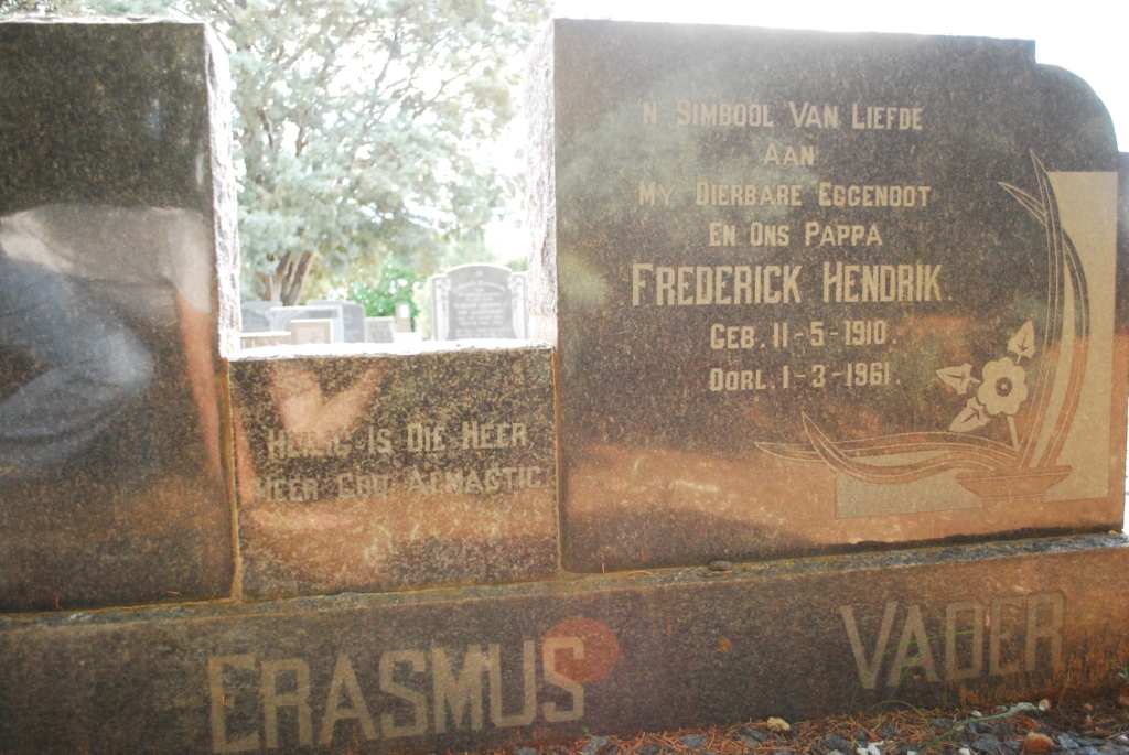 ERASMUS Frederick Hendrik 1910-1961