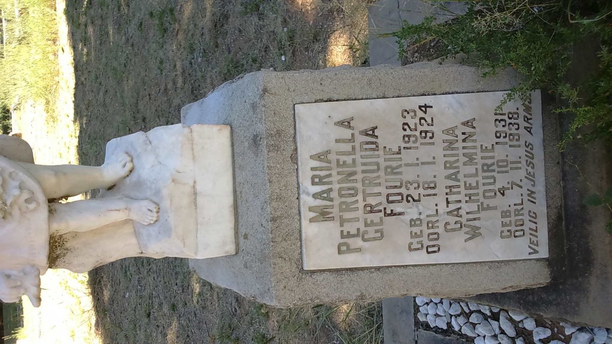 FOURIE Maria Petronella Gertruida 1923-1924 :: FOURIE Catharina Wilhelmina 1931-1938