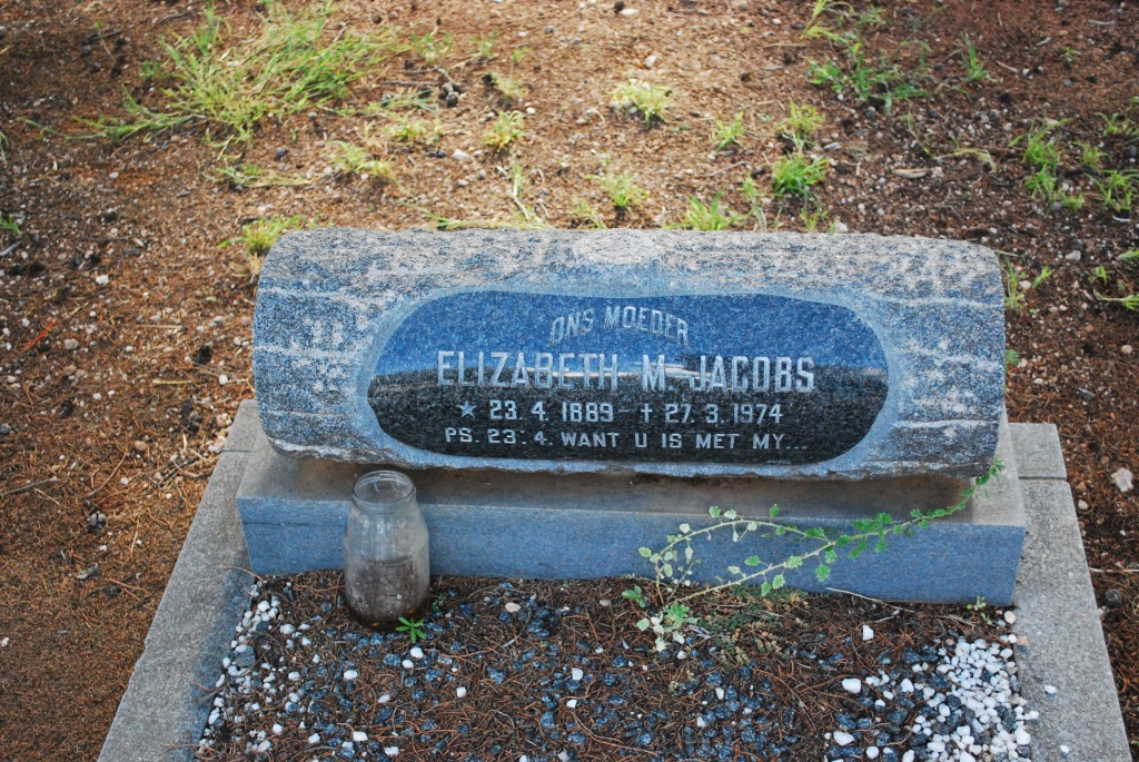 JACOBS Elizabeth M. 1889-1974