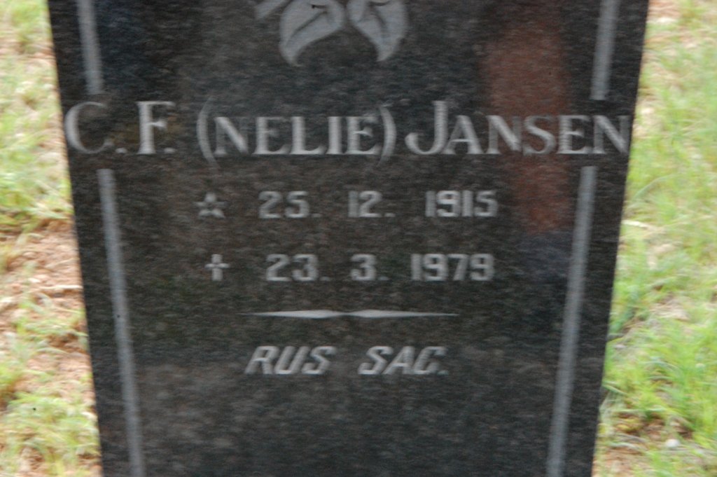 JANSEN C.F. 1915-1979