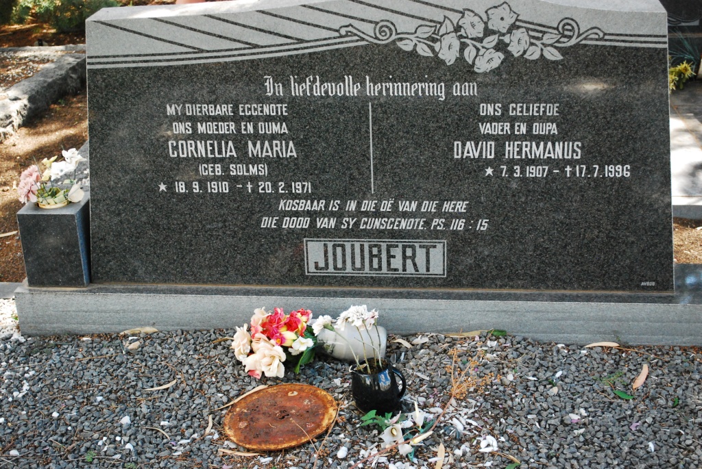 JOUBERT David Hermanus 1907-1996 &amp; Cornelia Maria SOLMS 1910-1971