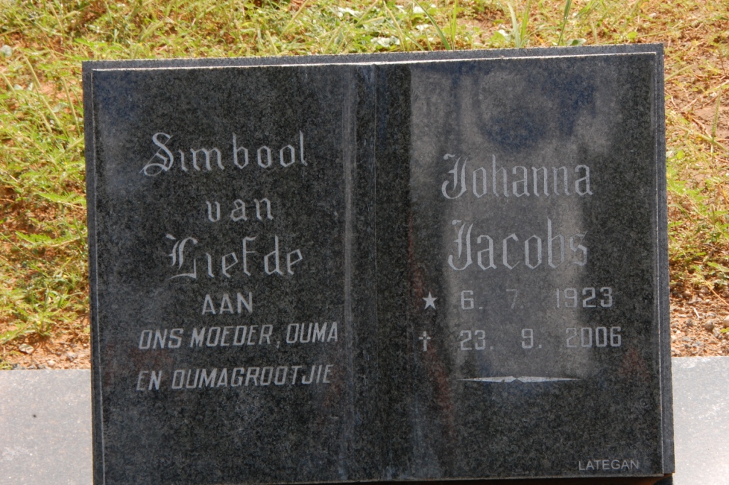 JACOBS Johanna 1923-2006