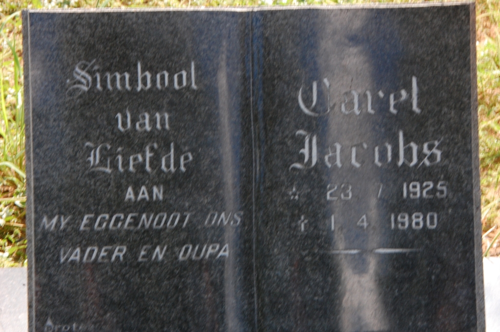 JACOBS Carel 192?-1980