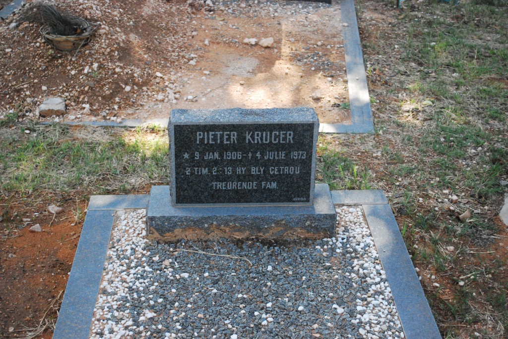KRUGER Pieter 1906-1973