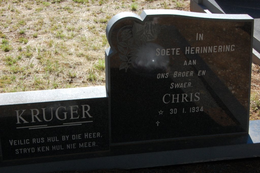 KRUGER Chris 1934-