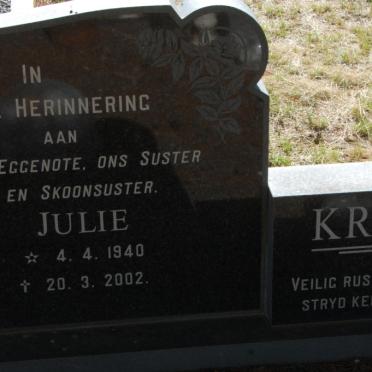 KRUGER Julie 1940-2002