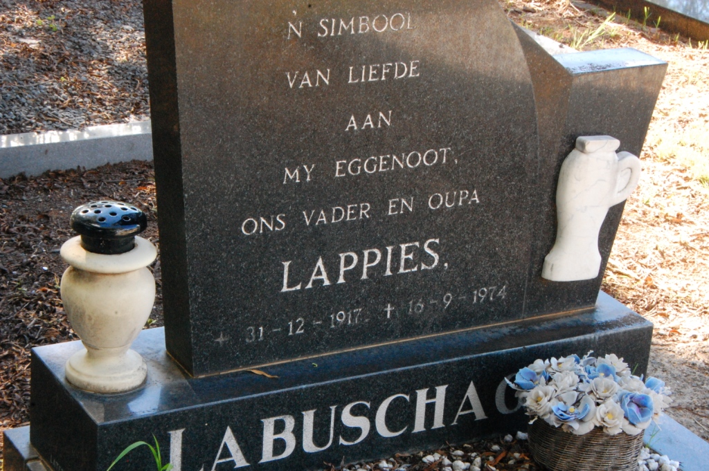 LABUSCHAGNE Lappies 1917-1974