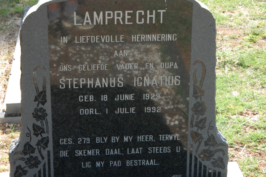 LAMPRECHT Stephanus Ignatius 1929-1992