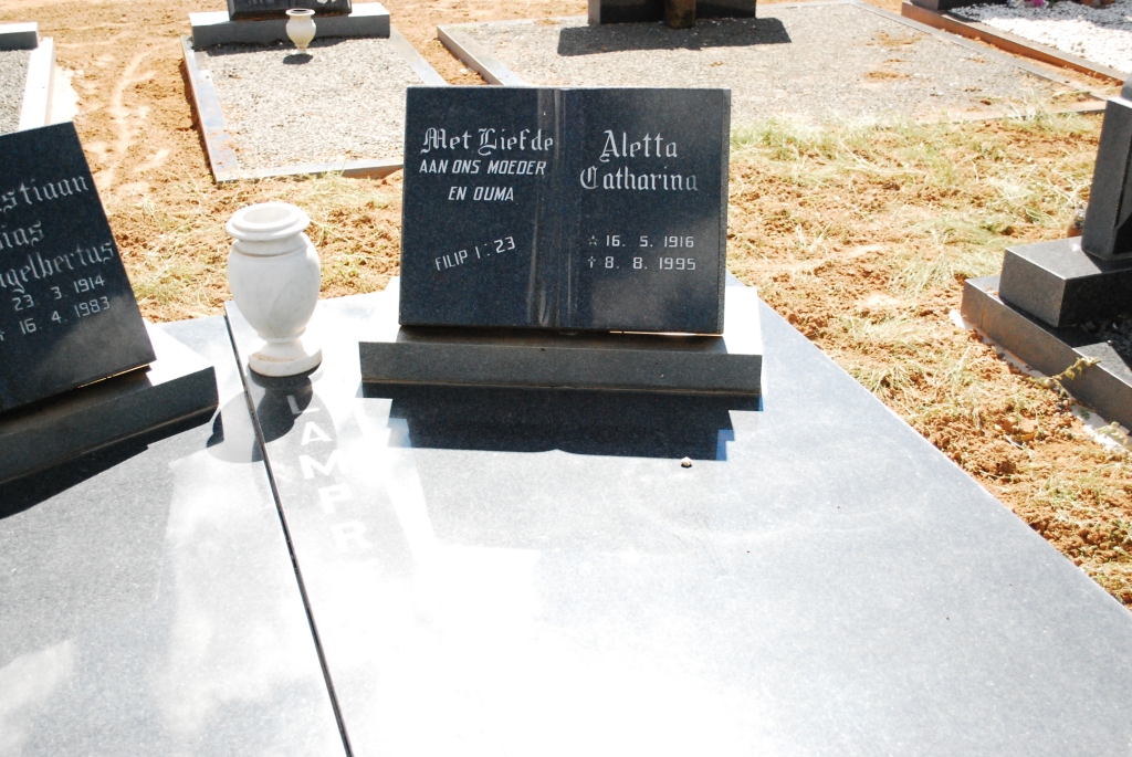 LAMPRECHT Aletta Catharina 1916-1995