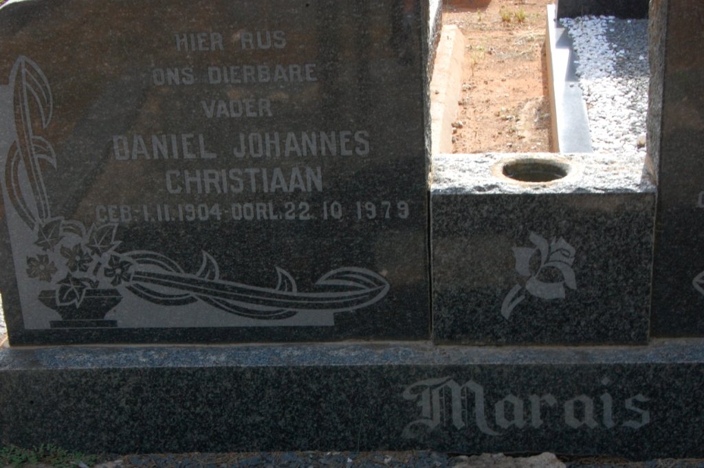 MARAIS Daniel Johannes Christiaan 1904-1979