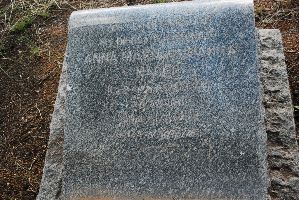 NAGEL Anna Maria Susanna nee ? 1867-