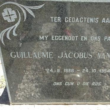 NIEKERK Guillaume Jacobus, van 1886-1954