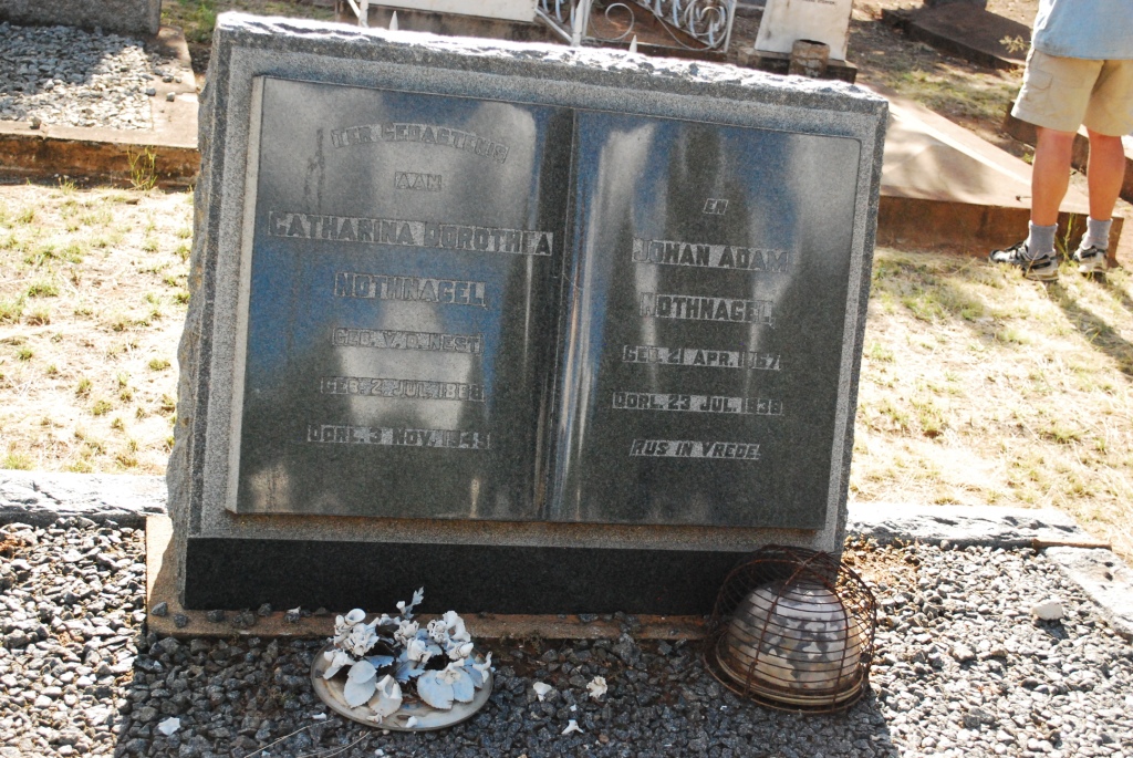 NOTHNAGEL Johan Adam 1867-1938 &amp; Catharina Dorothea V.D. NEST 18?8-1949