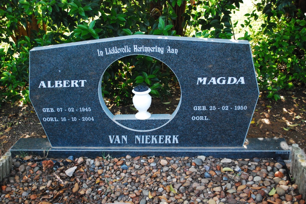 NIEKERK Albert, van 1945-2004 &amp; Magda 1950-