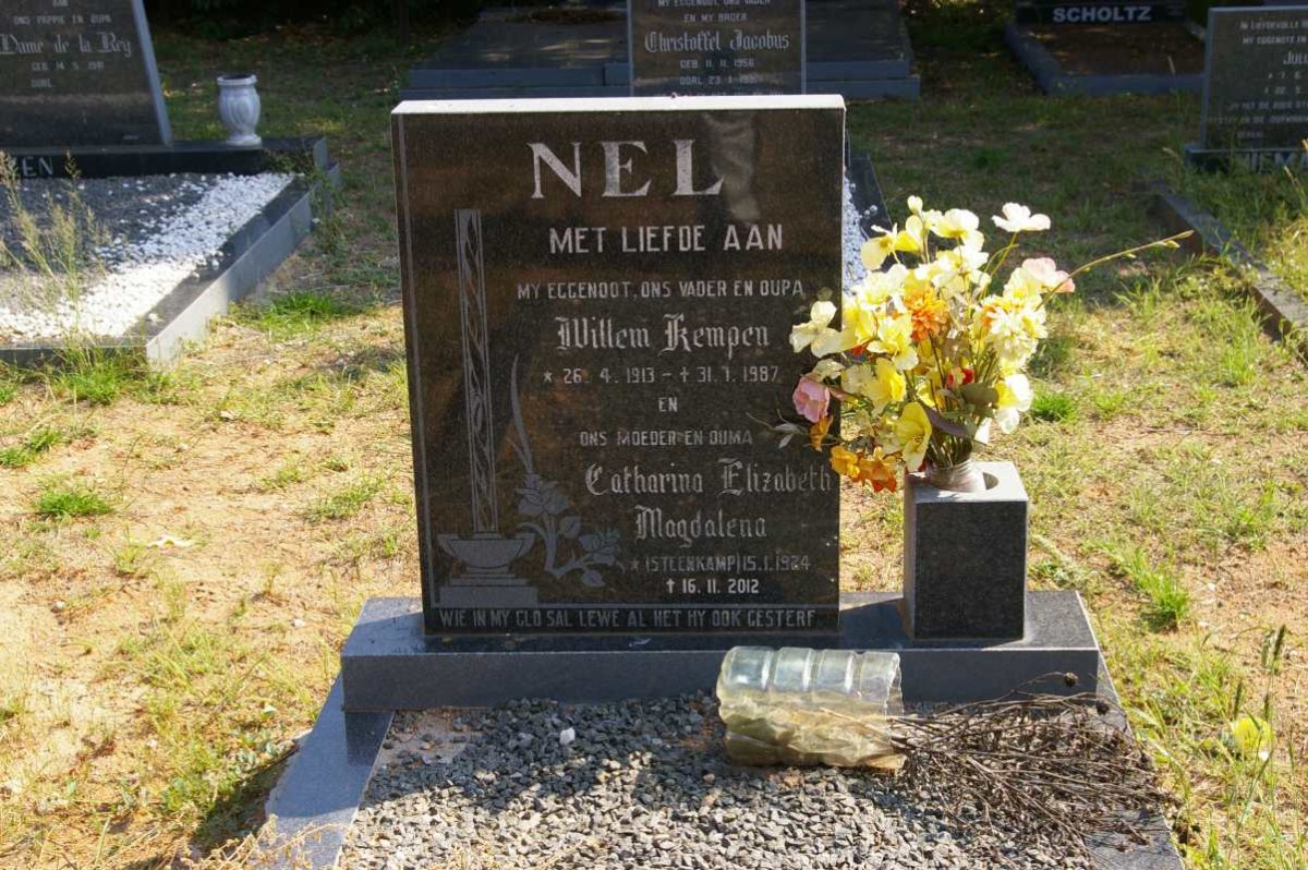 NEL Willem Kempen 1913-1987 &amp; Catharina Elizabeth Magdalena STEENKAMP 1924-2012