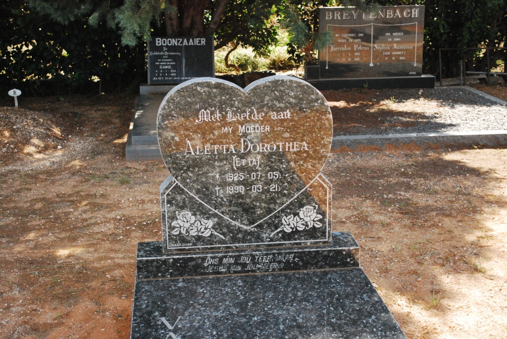 NIEKERK Aletta Dorothea, van 1925-1990