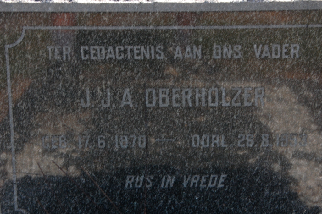 OBERHOLZER J.J.A. 1870-19??