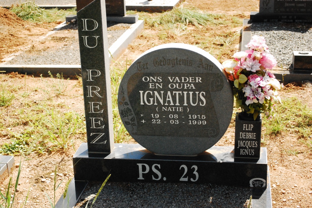 PREEZ Ignatius, du 1915-1999