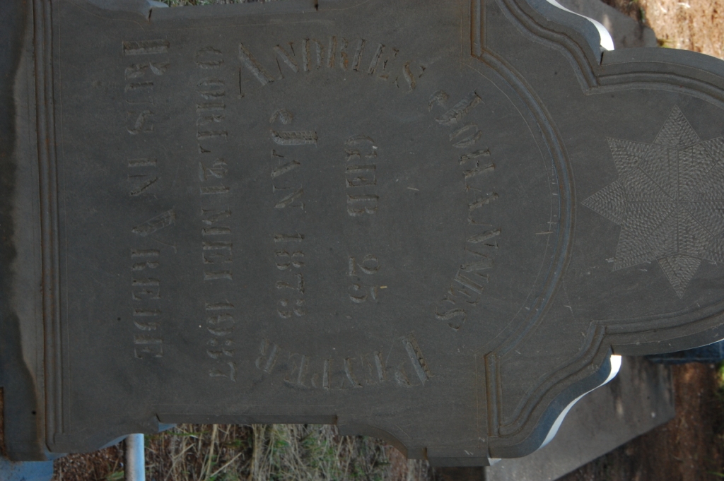 PEYPER Andries Johannes 1873-1937