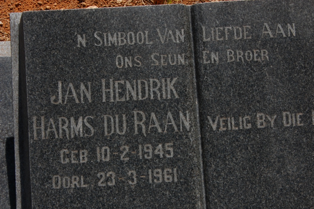 RAAN Jan Hendrik Harms, du 1945-1961