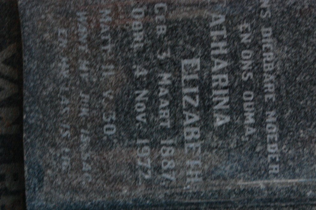 RENSBURG Catharina Elizabeth, van 1887-1972