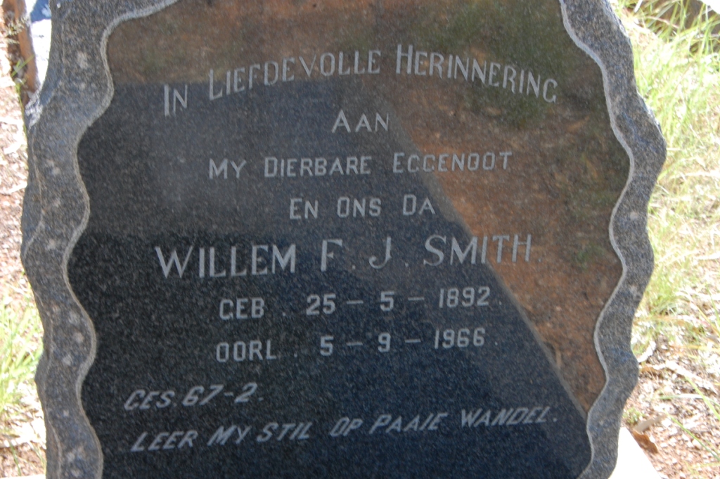 SMITH Willem F.J. 1892-1966