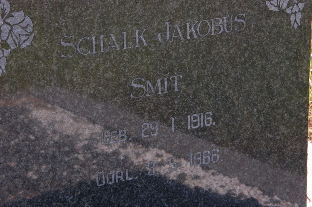 SMIT Schalk Jakobus 1916-1966