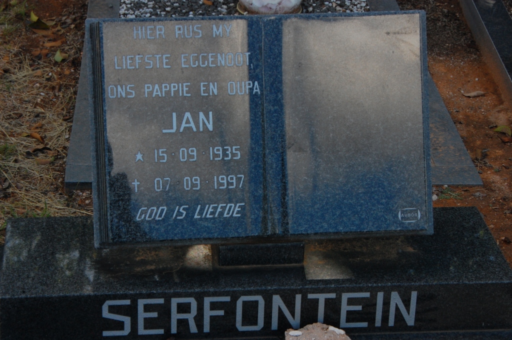 SERFONTEIN Jan 1935-1997