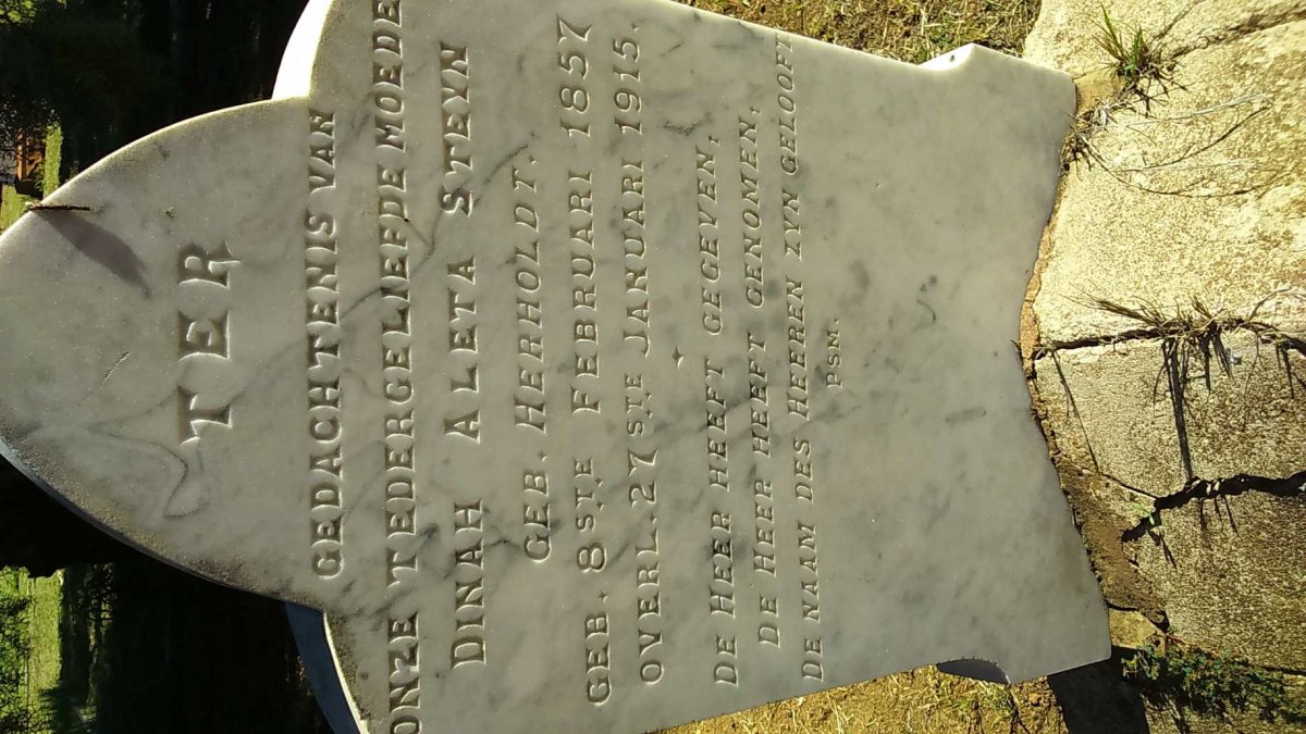 STEYN Dinah Aleta nee HERHOLDT 1857-1915
