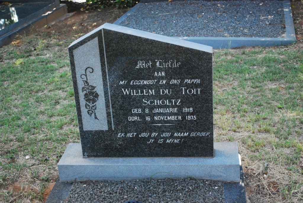 SCHOLTZ Willem du Toit 1918-1975