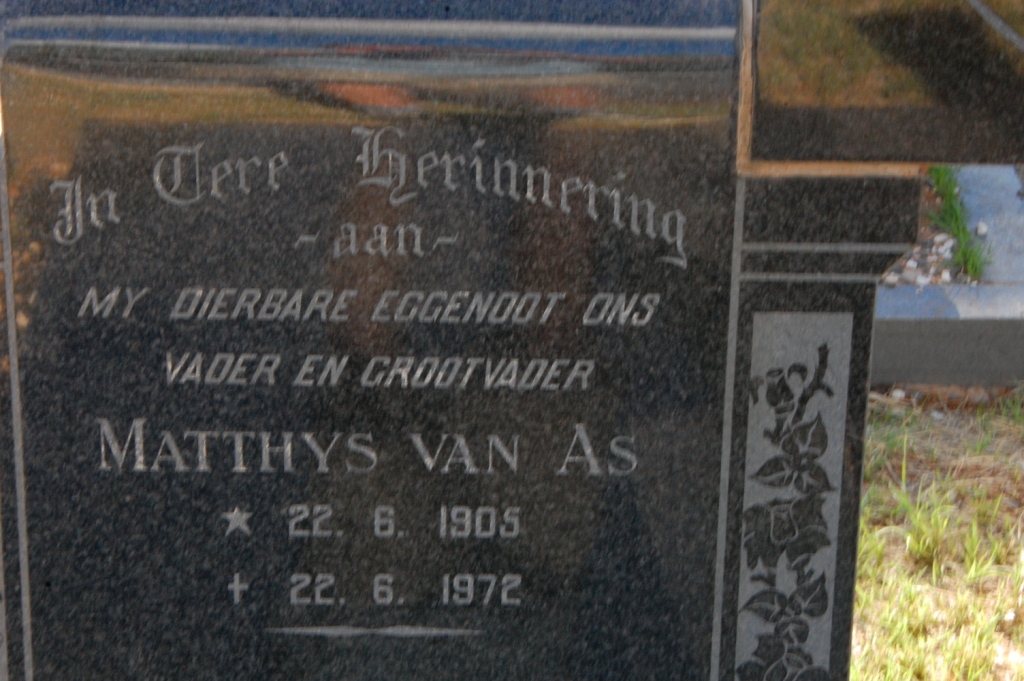 SMITH Matthys van As 1905-1972