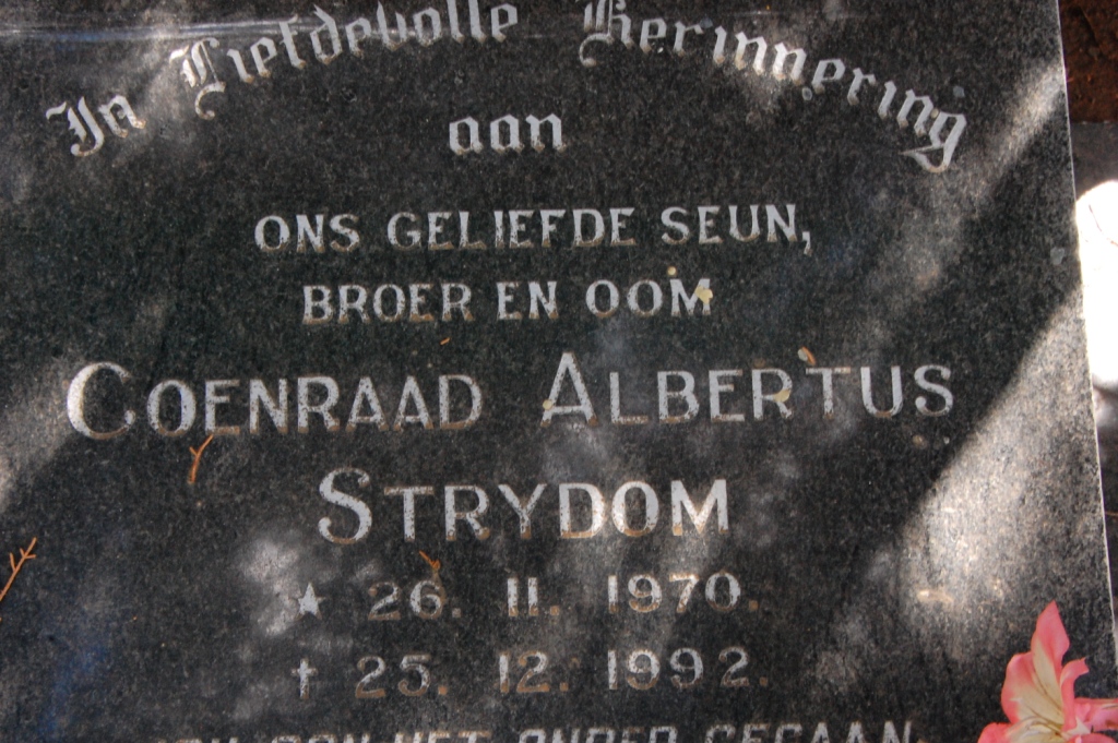 STRYDOM Coenraad Albertus 1970-1992