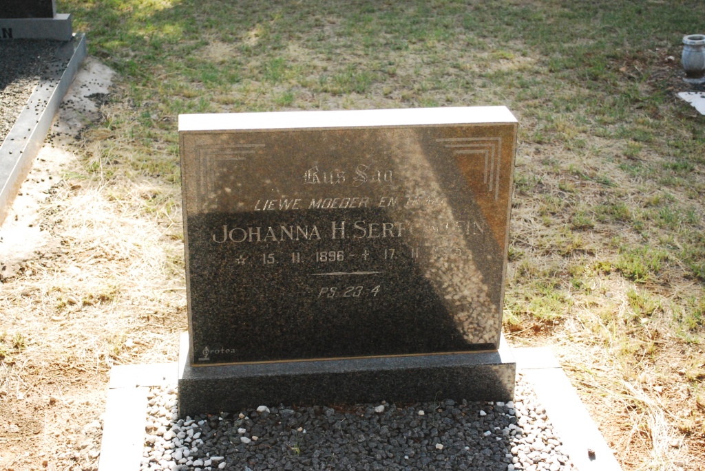 SERFONTEIN Johanna H. 1896-19??