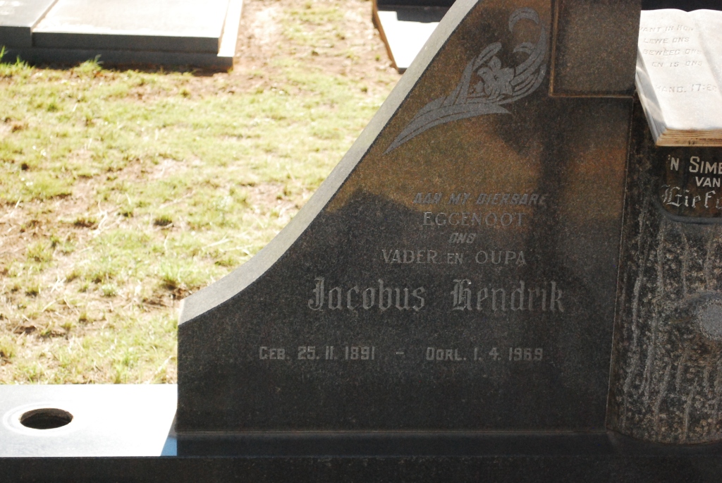 SMITH Jacobus Hendrik 1891-1969