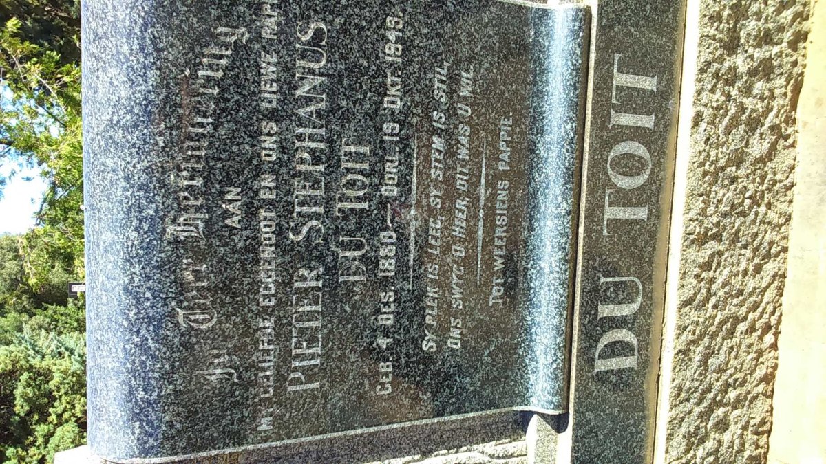 TOIT Pieter Stephanus, du 1880-1949