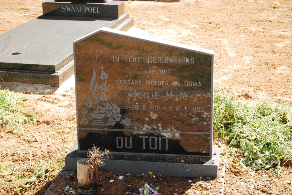 TOIT Heilie M.M., du 1931-1985
