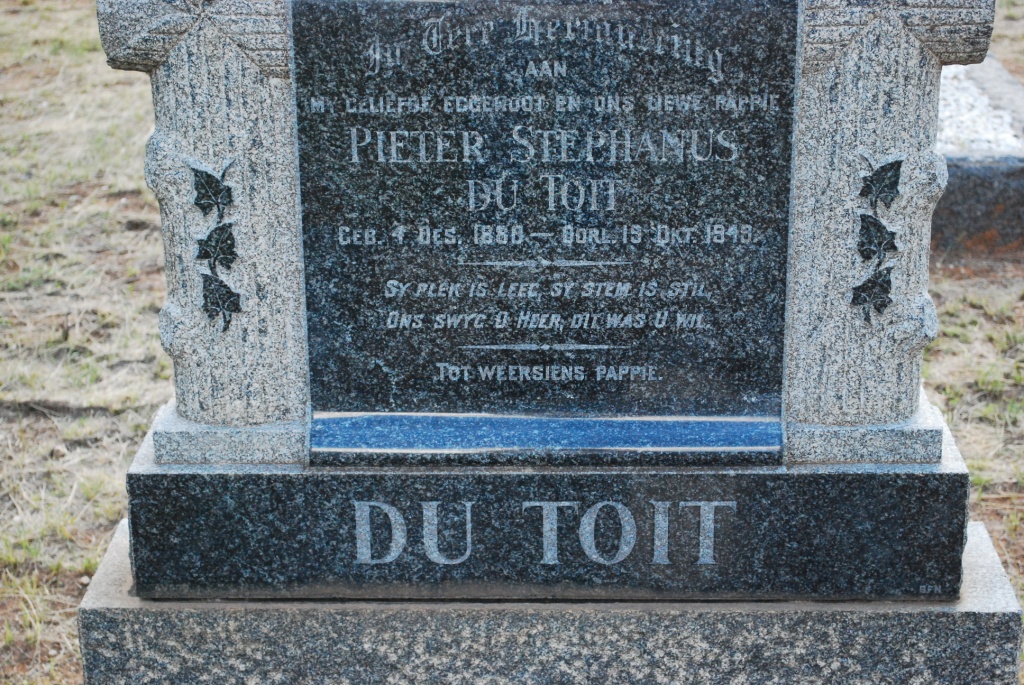 TOIT Johannes Stephanus, du 1882-1954