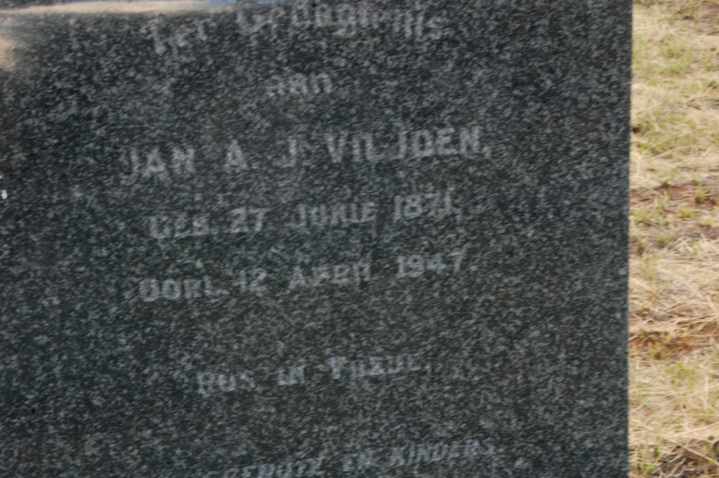 VILJOEN Jan A.J. 1871-1947