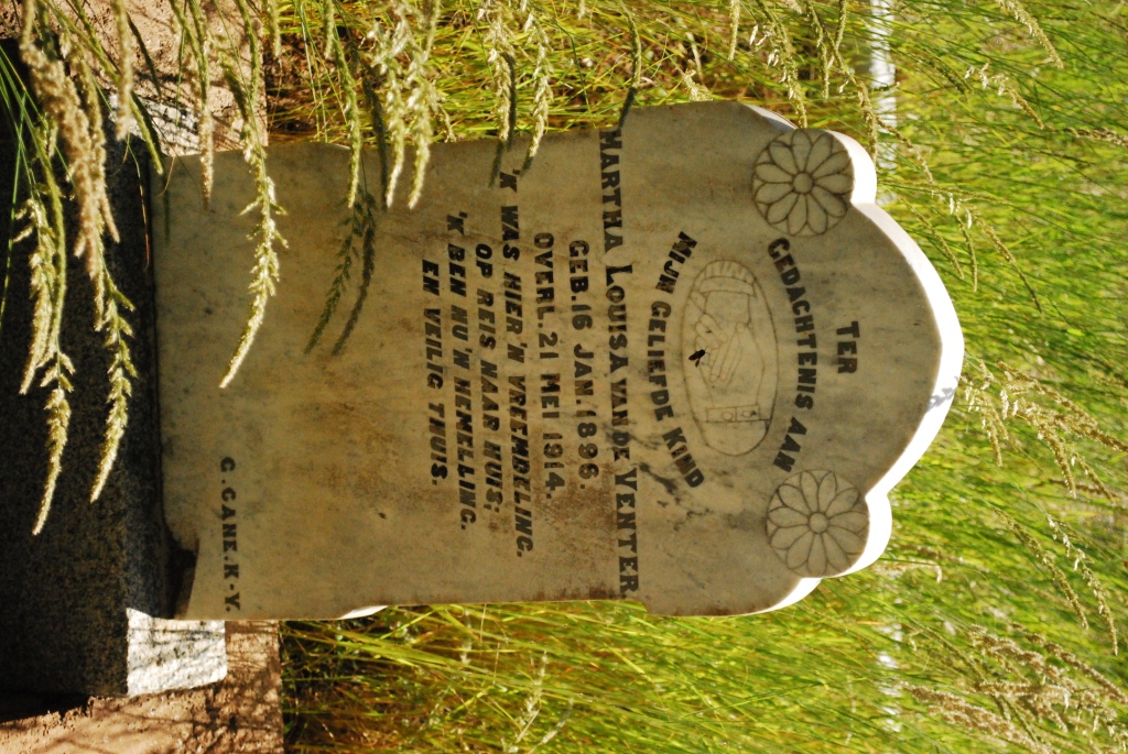 VENTER Martha Louisa, van de 1896-1914