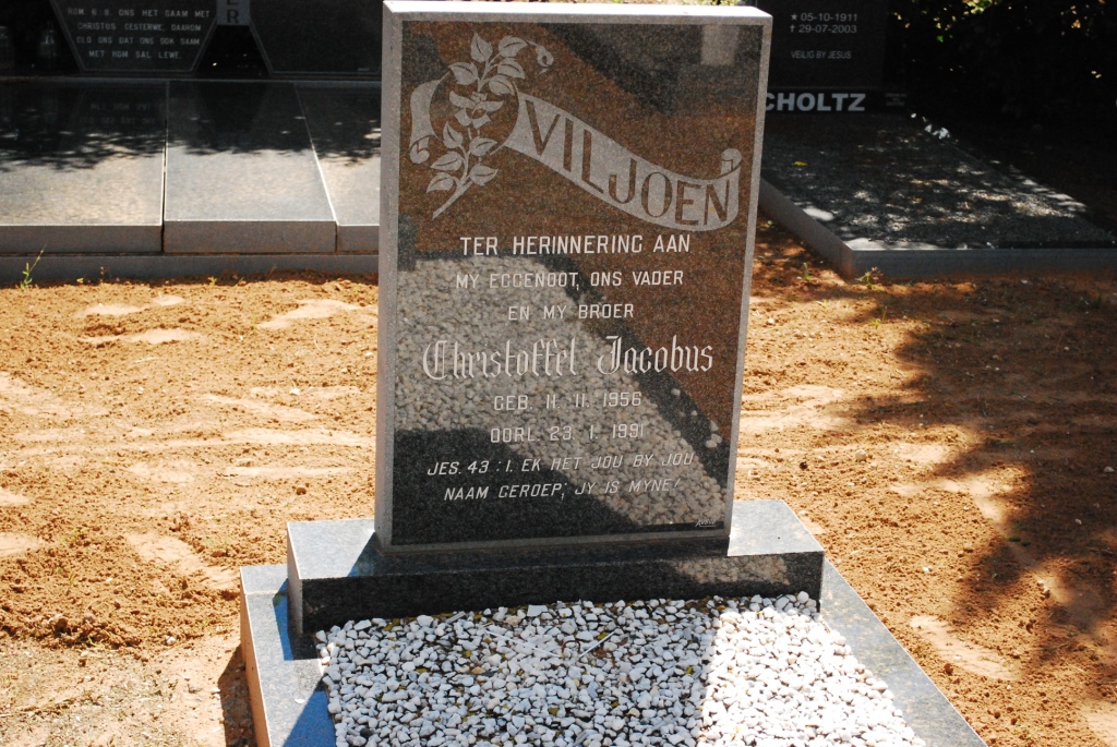 VILJOEN Christoffel Jacobus 1956-1991