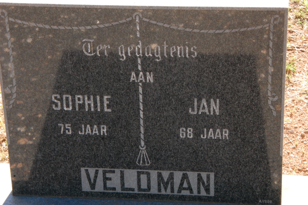 VELDMAN Jan &amp; Sophie