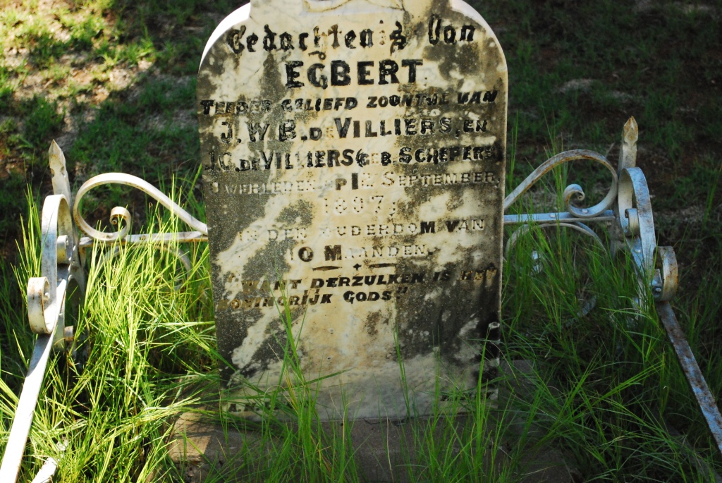 VILLIERS Egbert, de -1897