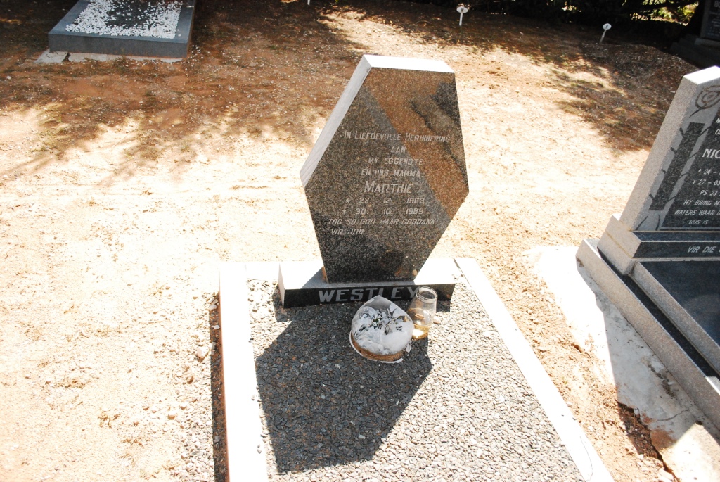 WESTLEY Marthie 1902-1989