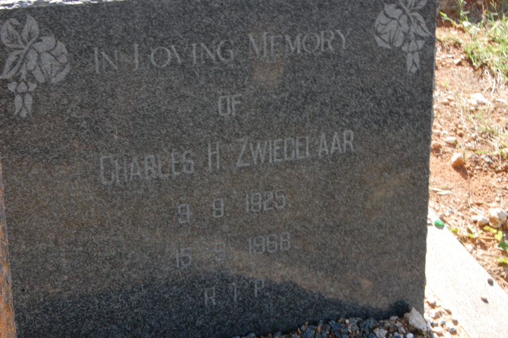 ZWIEGELAAR Charles H. 1925-1968