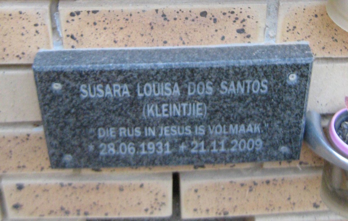 SANTOS Susara Louisa, dos 1931-2009